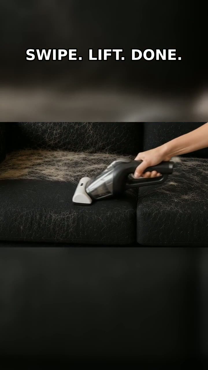 Pet Hair Remover — Relatable Problem / Satisfying Demo creative frame